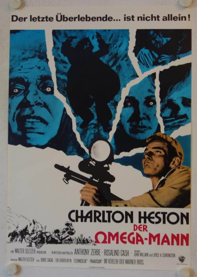 Der Omega Mann originales deutsches Filmplakat